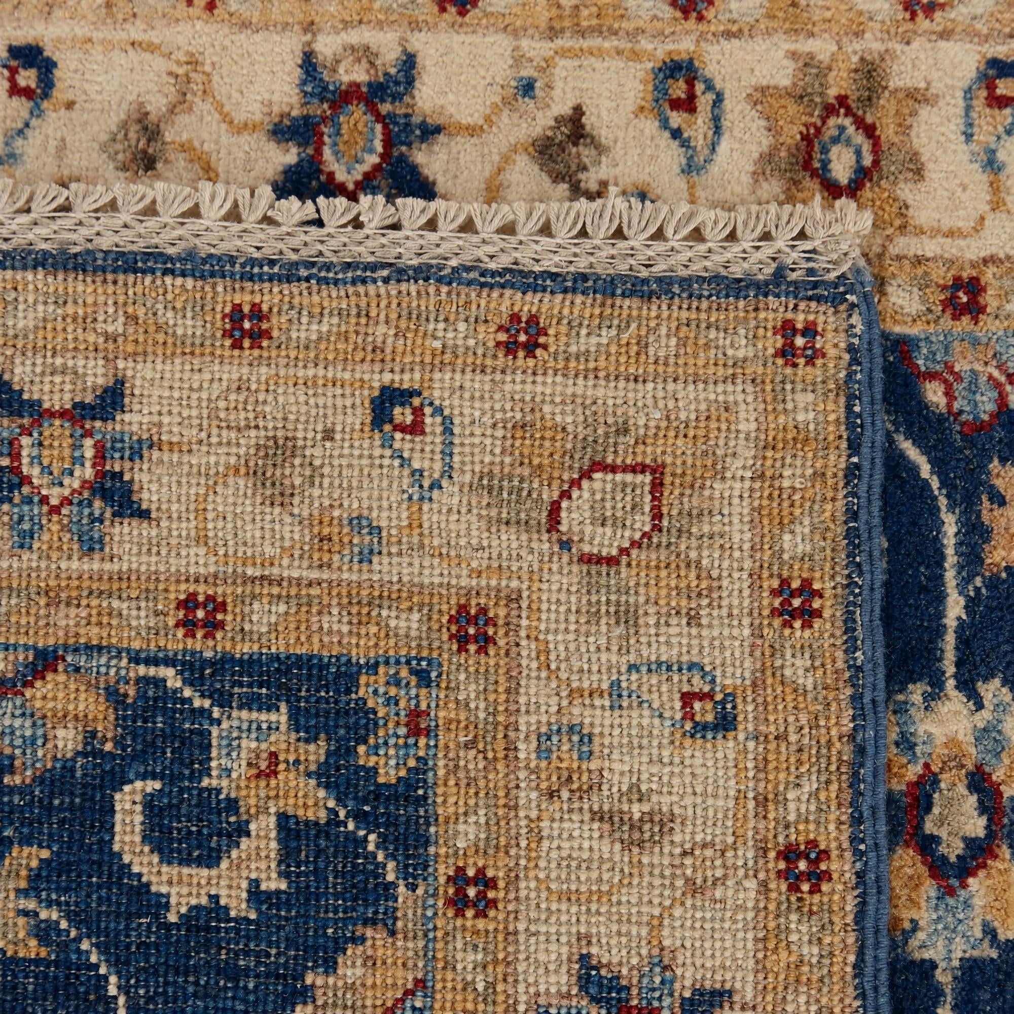 85cm x 540cm Hand Knotted Pershawar Ziegler Runner Rug