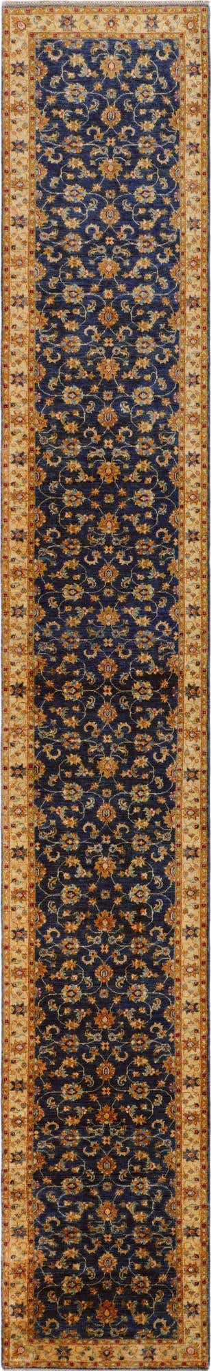 2' 10 x 17' 9 Hand Knotted Pershawar Ziegler Runner Rug