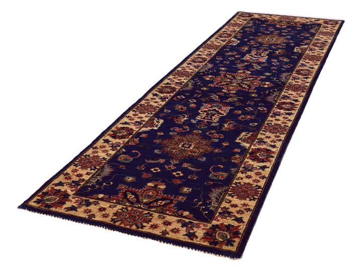 2' 7 x 9' 5 Hand Knotted Peshawar Ziegler Runner Rug