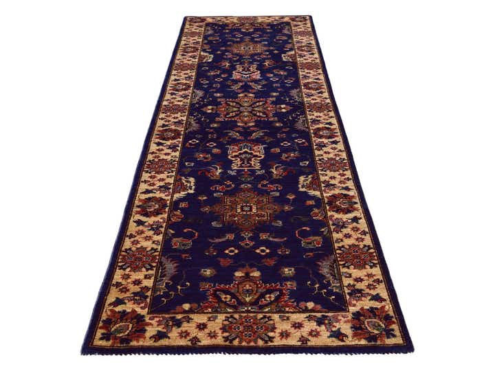 2' 7 x 9' 5 Hand Knotted Peshawar Ziegler Runner Rug