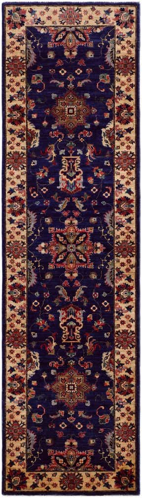2' 7 x 9' 5 Hand Knotted Peshawar Ziegler Runner Rug
