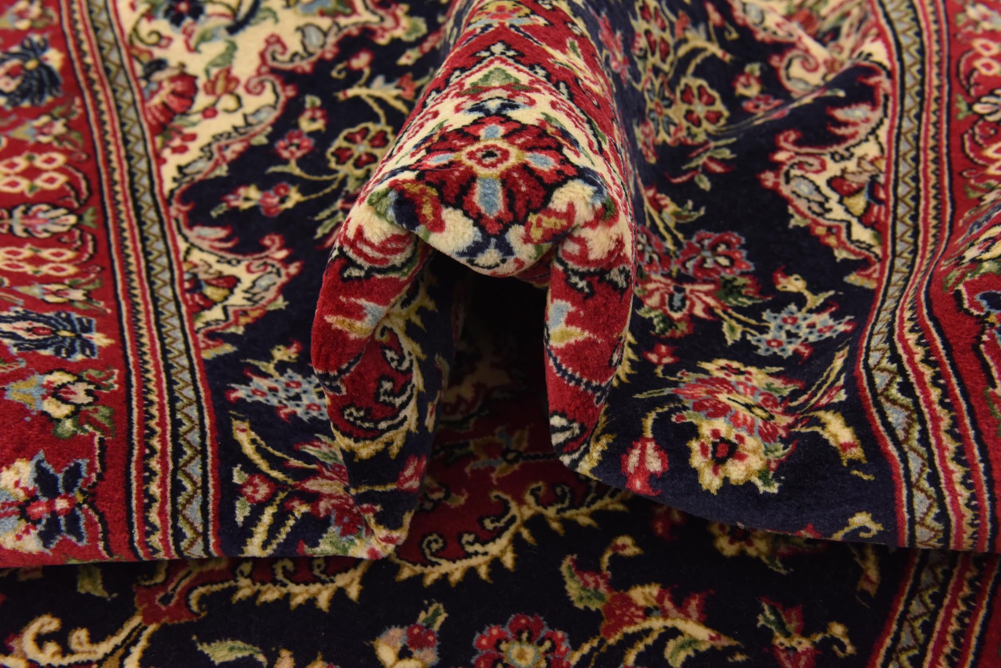 2' 7 x 16' 2 Hand Knotted Qom Persian Wool Runner Rug