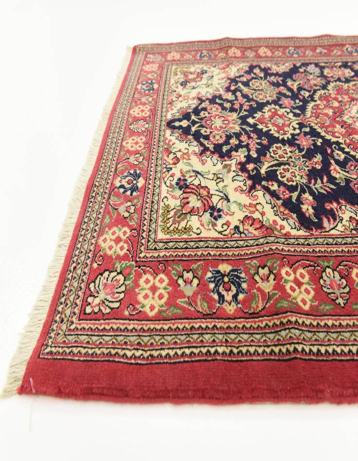 Detail image of 2' 7 x 16' 2  Hand Knotted Qom Persian Wool Runner Rug