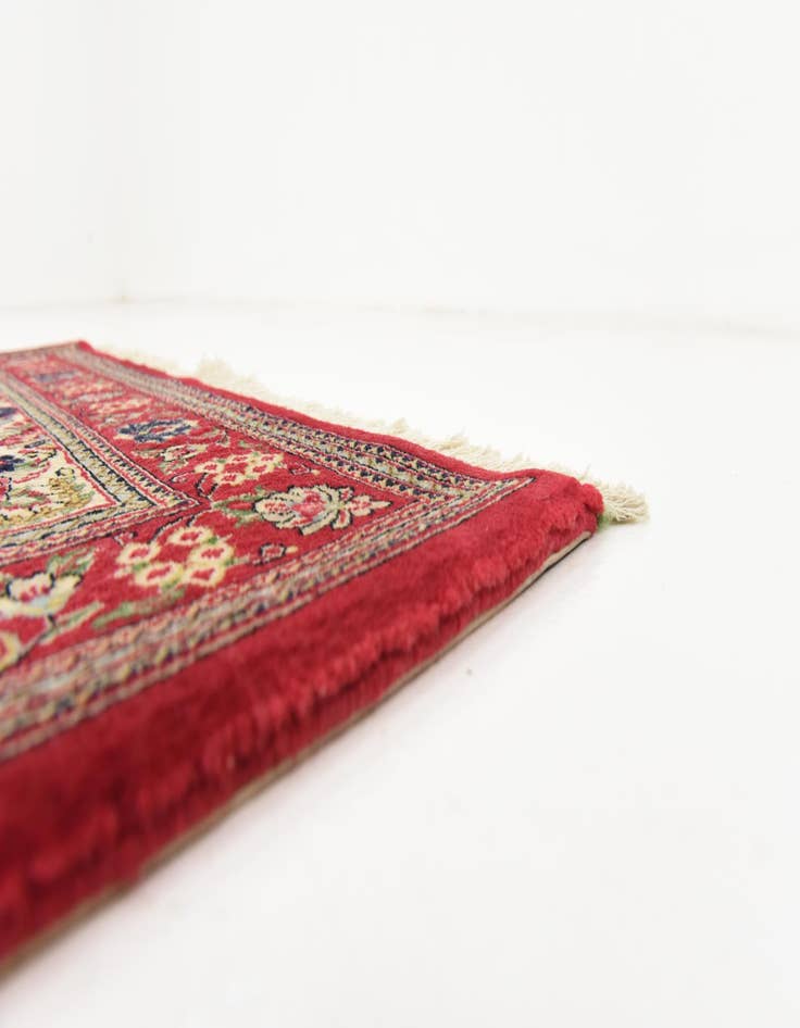 Detail image of 2' 7 x 16' 2  Hand Knotted Qom Persian Wool Runner Rug