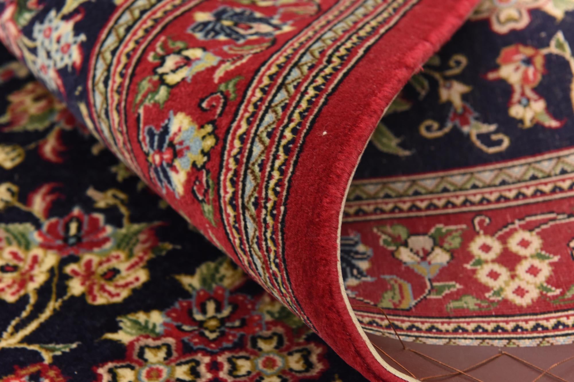 2' 7 x 16' 2 Hand Knotted Qom Persian Wool Runner Rug