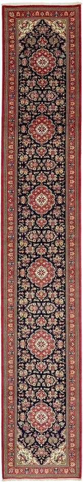 Detail image of 2' 7 x 16' 2 Hand Knotted Qom Persian Wool Runner Rug