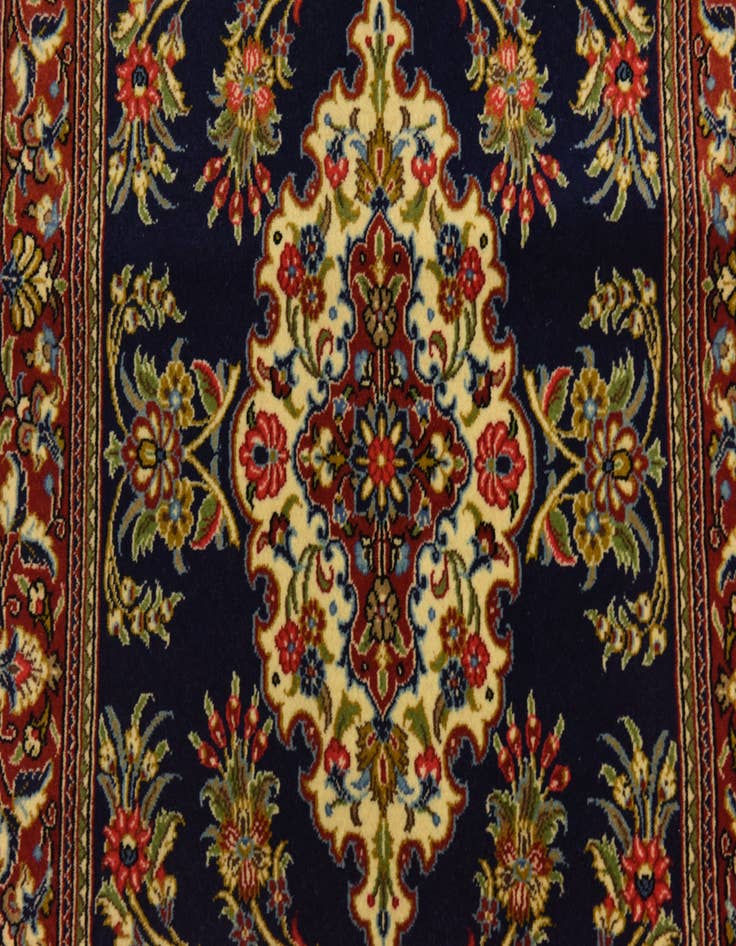 Detail image of 2' 11 x 20' 8 Hand Knotted Qom Persian Runner Rug