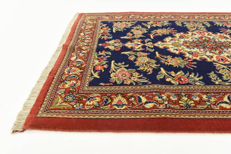 Detail image of 2' 11 x 20' 8 Hand Knotted Qom Persian Runner Rug