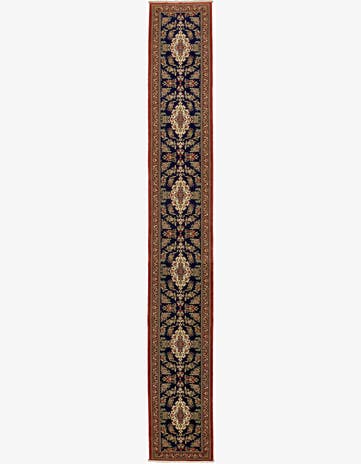 2' 11 x 20' 8 Hand Knotted Qom Persian Runner Rug
