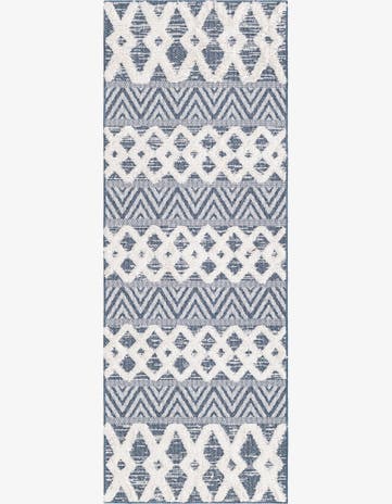 Navy Blue Sabrina Soto Casa Valencia Runner Rug