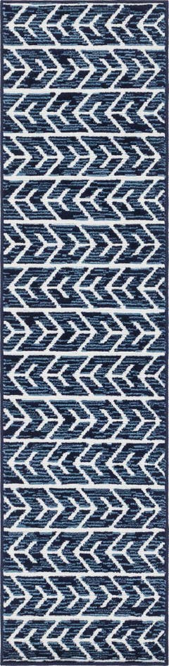Detail image of 2' 7 x 10' Easy-Clean Sabrina Soto Aston Indoor / Outdoor Runner Rug