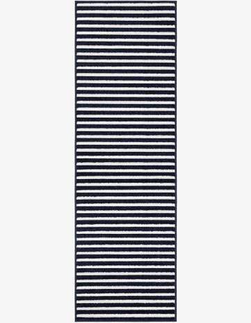Navy Blue Easy-Clean Sabrina Soto Indoor / Outdoor Runner Rug