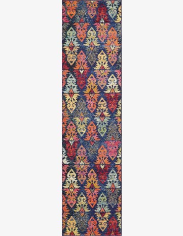 2' 7 x 10' Washable Santa Fe Runner Rug