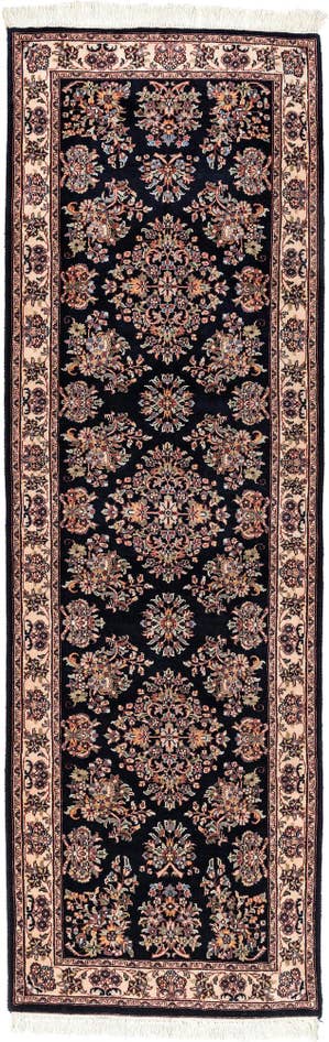Detail image of 3' x 9' 7 Hand Knotted Sarough Wool Runner Rug