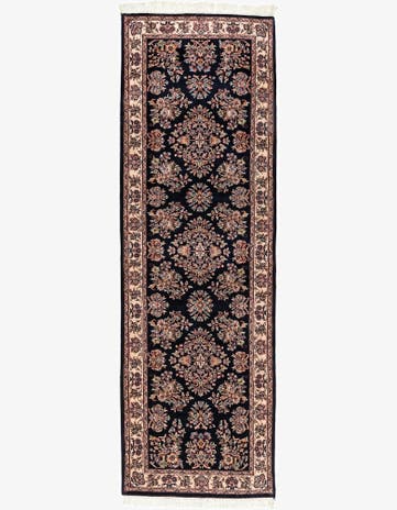 3' x 9' 7 Hand Knotted Sarough Wool Runner Rug