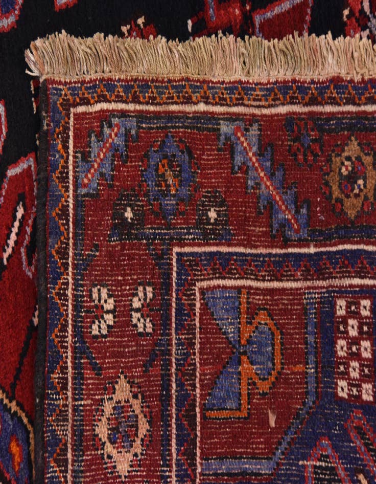 Detail image of 4' 3 x 9' 9  Hand Knotted Saveh Persian Wool Runner Rug