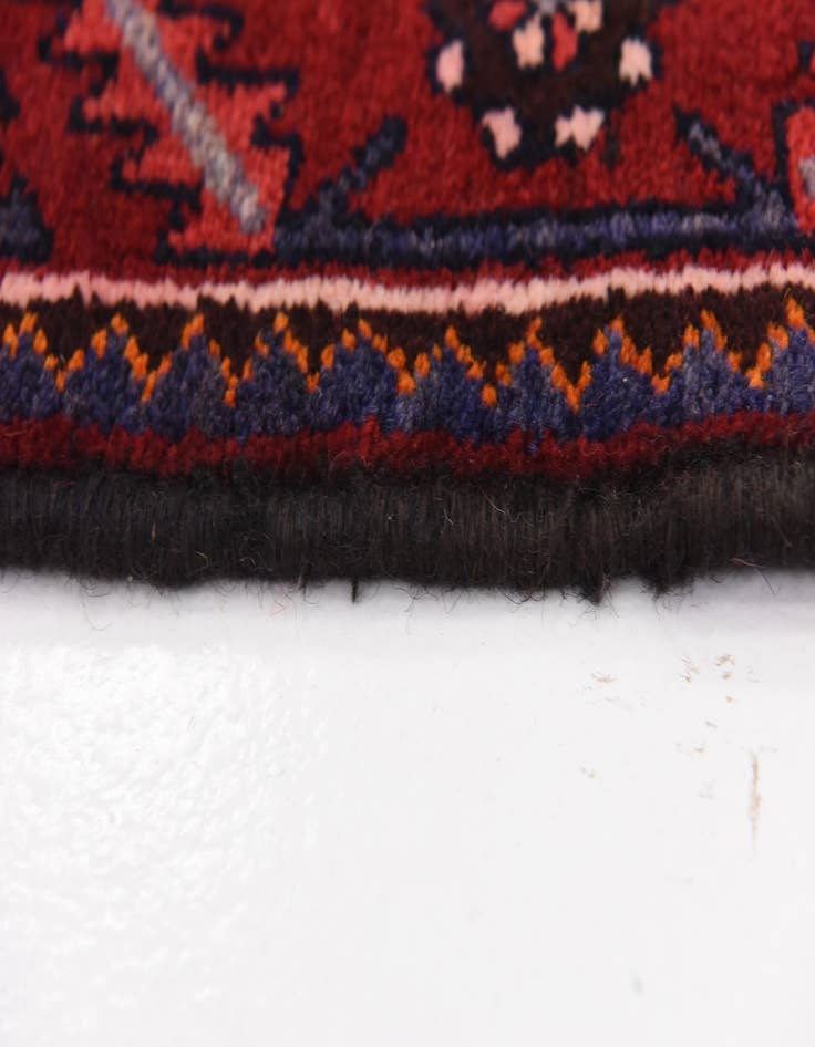 Detail image of 4' 3 x 9' 9  Hand Knotted Saveh Persian Wool Runner Rug