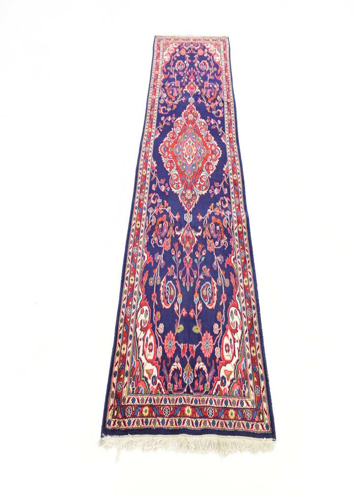 3' 3 x 9' 4 Hand Knotted Shahrbaft Persian Wool Runner Rug