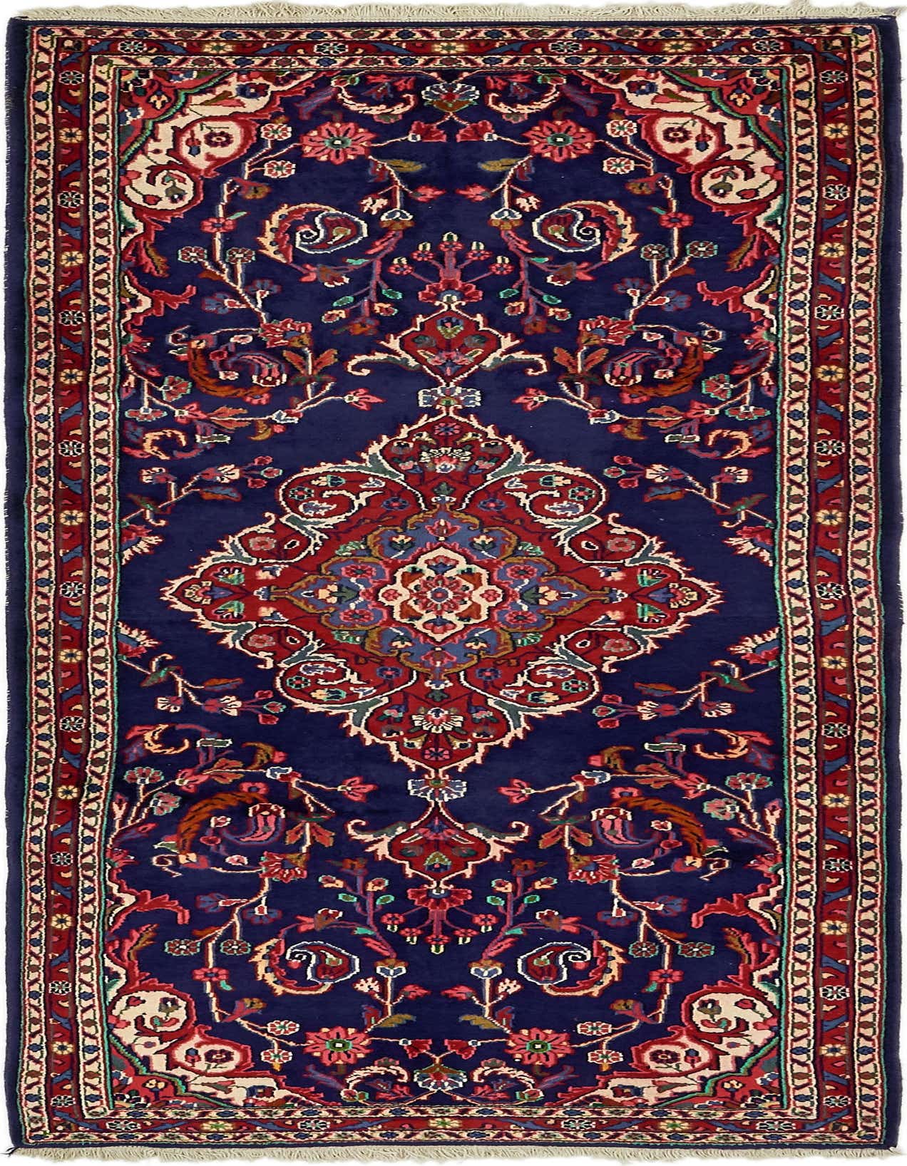 3' 3 x 9' 4 Hand Knotted Shahrbaft Persian Wool Runner Rug