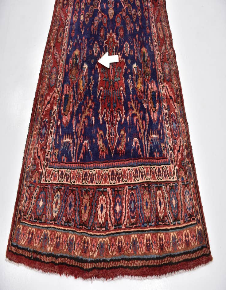 Detail image of 4' 10 x 11' 3  Hand Knotted Shahrbaft Persian Wool Runner Rug