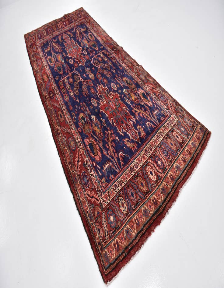 Detail image of 4' 10 x 11' 3  Hand Knotted Shahrbaft Persian Wool Runner Rug