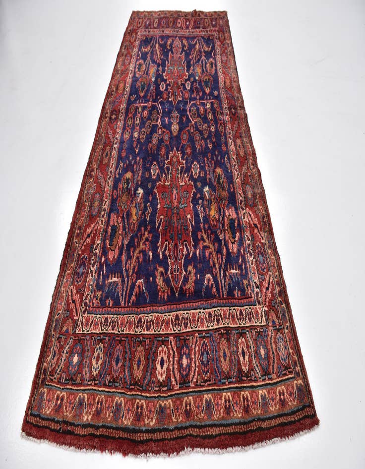 Detail image of 4' 10 x 11' 3  Hand Knotted Shahrbaft Persian Wool Runner Rug