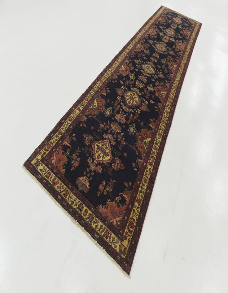 Detail image of 4' x 16' 4 Hand Knotted Shahrbaft Persian Wool Runner Rug