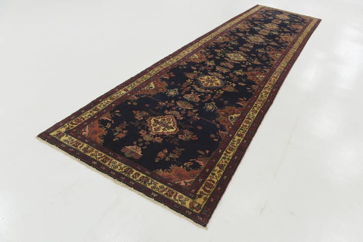 Detail image of 4' x 16' 4 Hand Knotted Shahrbaft Persian Wool Runner Rug