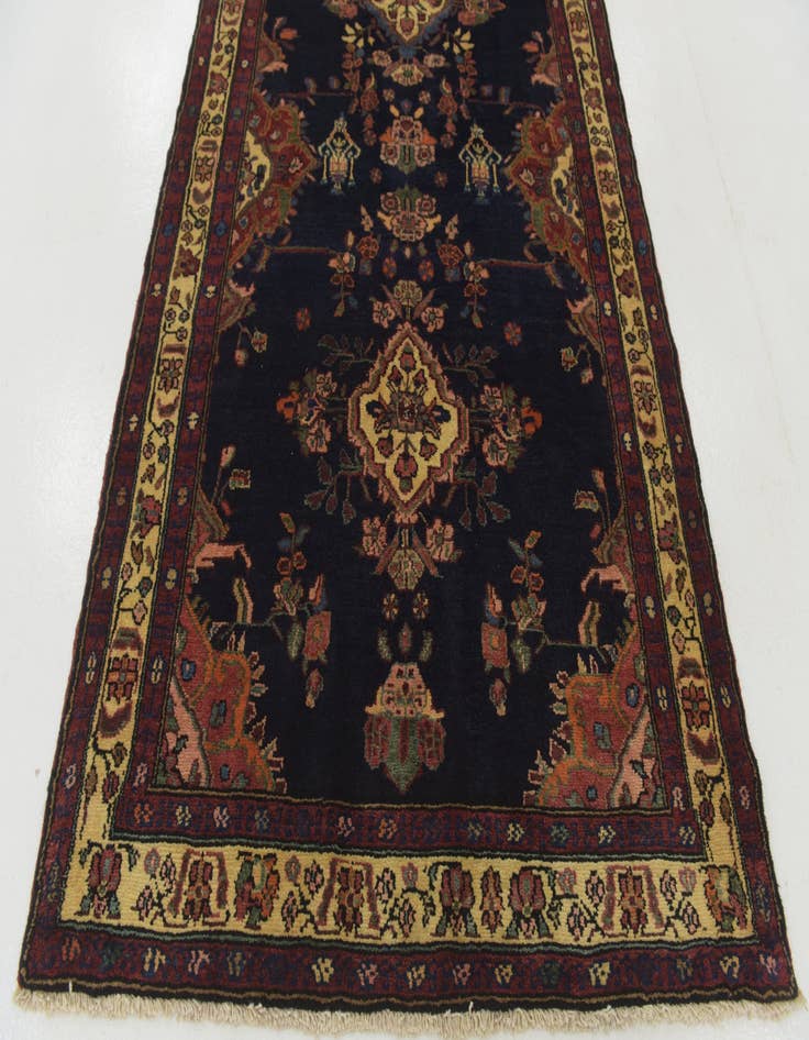 Detail image of 4' x 16' 4 Hand Knotted Shahrbaft Persian Wool Runner Rug