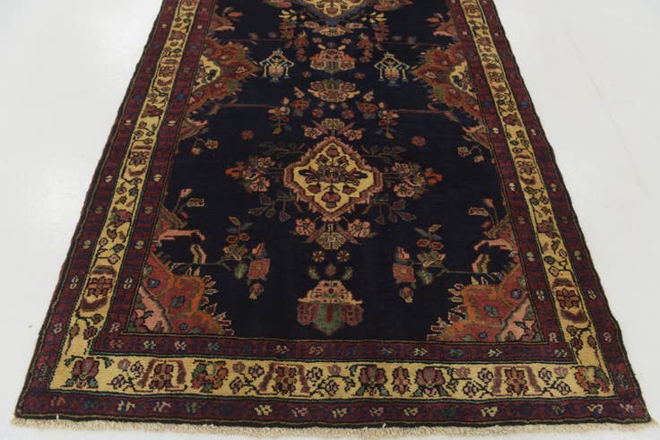 Detail image of 4' x 16' 4 Hand Knotted Shahrbaft Persian Wool Runner Rug