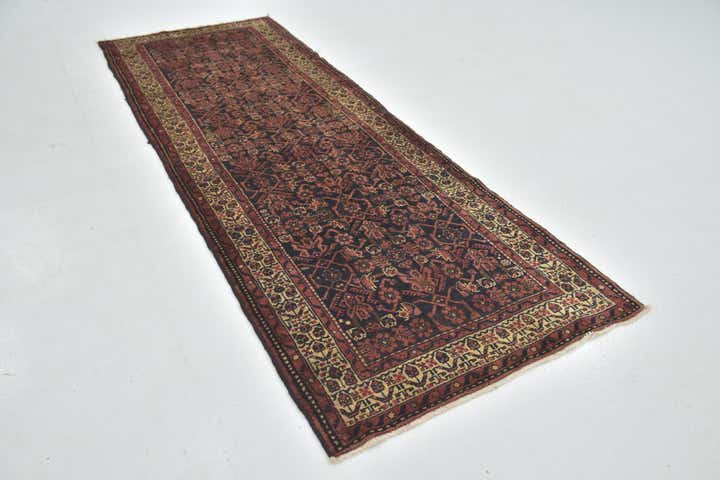 3' 5 x 9' 9 Hand Knotted Shahsavand Persian Wool Runner Rug