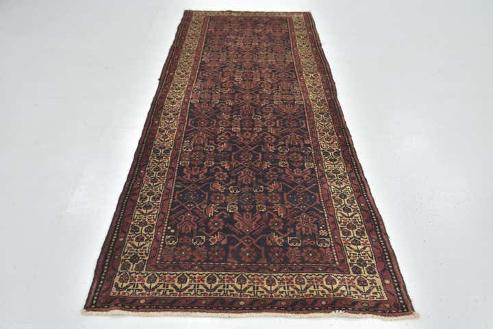 3' 5 x 9' 9 Hand Knotted Shahsavand Persian Wool Runner Rug