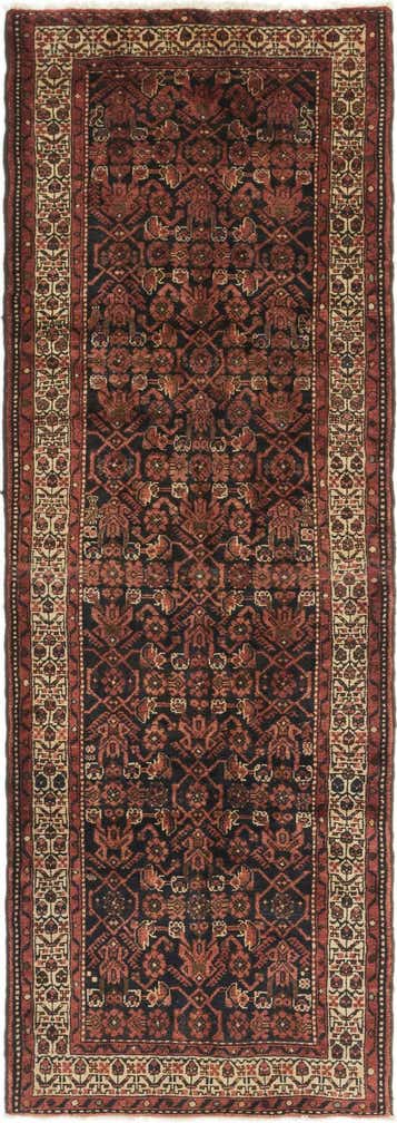 3' 5 x 9' 9 Hand Knotted Shahsavand Persian Wool Runner Rug