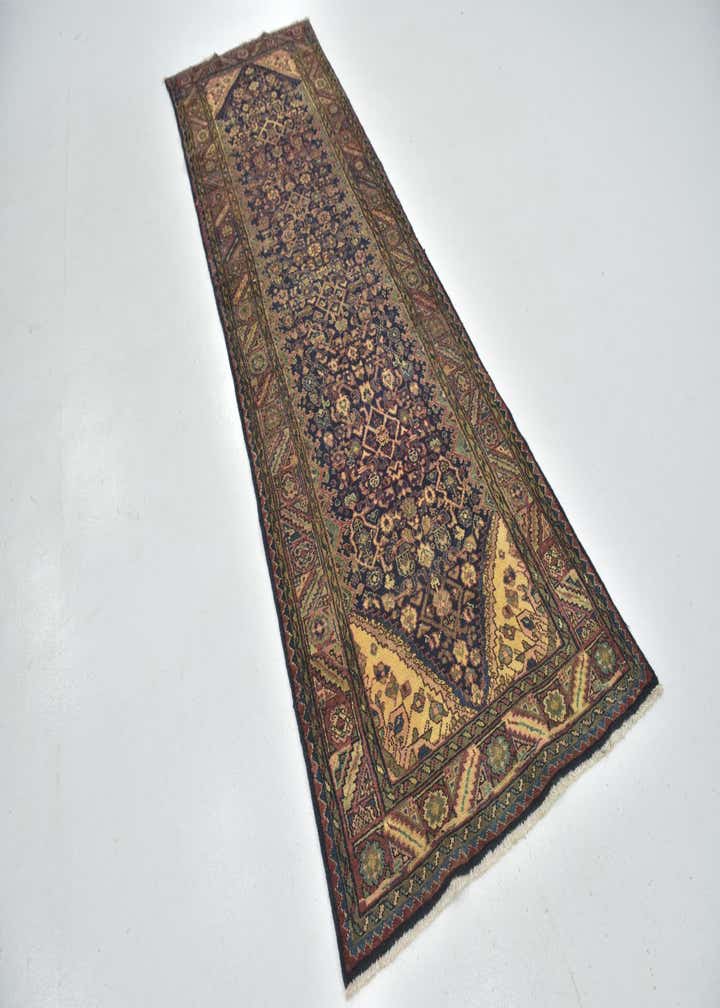 3' 5 x 10' 10 Hand Knotted Shahsavand Persian Wool Runner Rug