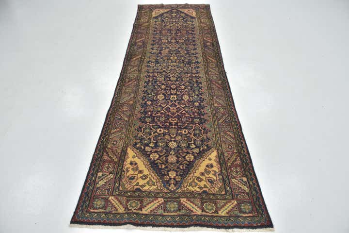 3' 5 x 10' 10 Hand Knotted Shahsavand Persian Wool Runner Rug