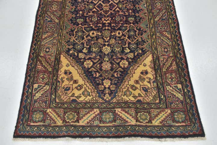 3' 5 x 10' 10 Hand Knotted Shahsavand Persian Wool Runner Rug