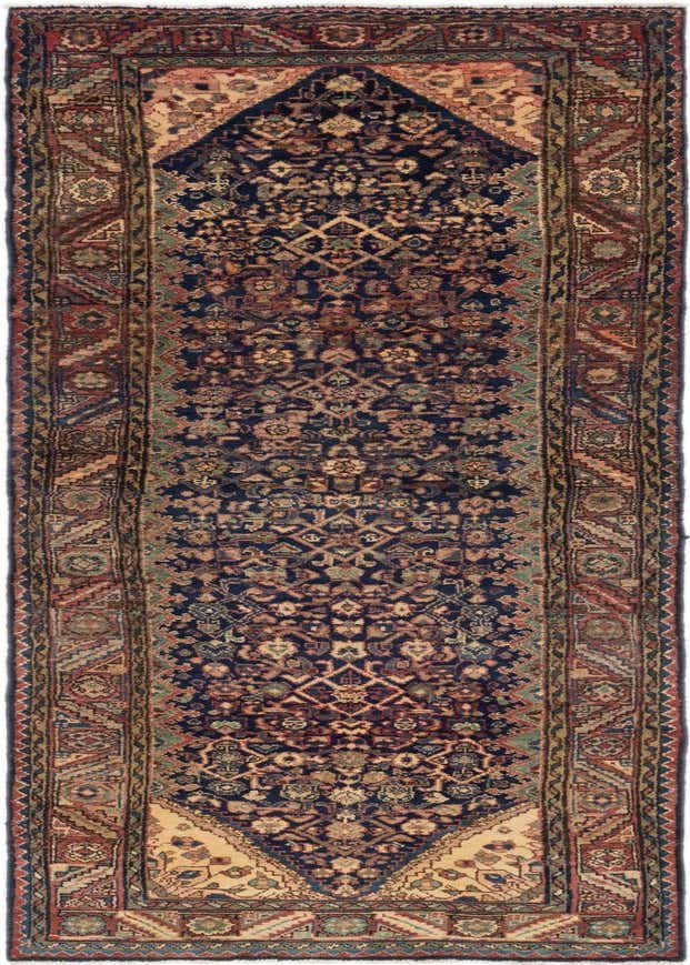 3' 5 x 10' 10 Hand Knotted Shahsavand Persian Wool Runner Rug