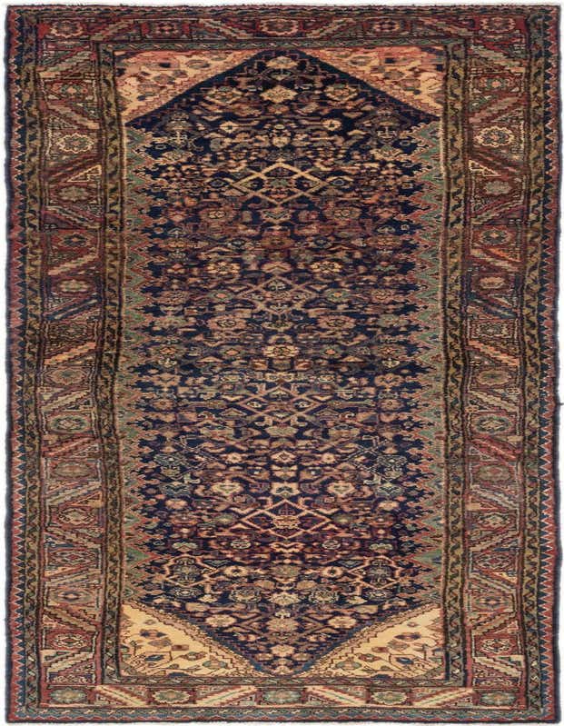 3' 5 x 10' 10 Hand Knotted Shahsavand Persian Wool Runner Rug