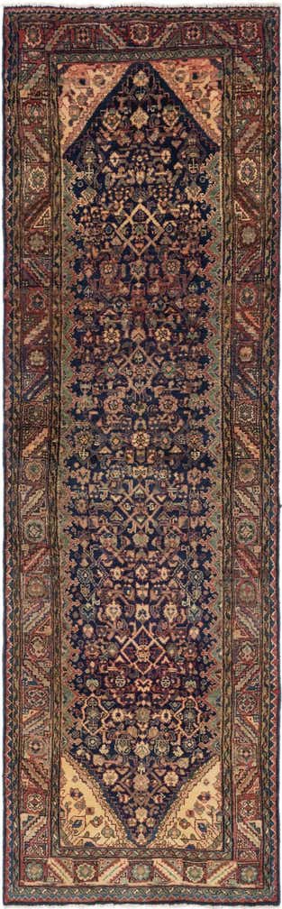 3' 5 x 10' 10 Hand Knotted Shahsavand Persian Wool Runner Rug