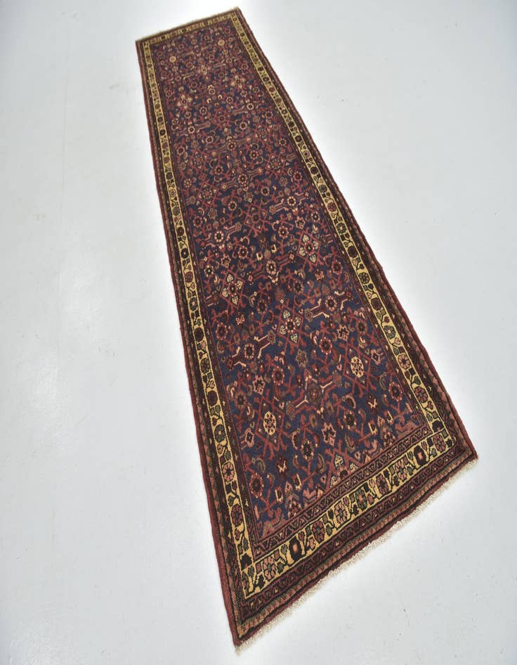 Detail image of 3' 8 x 10' 7  Hand Knotted Shahsavand Persian Wool Runner Rug