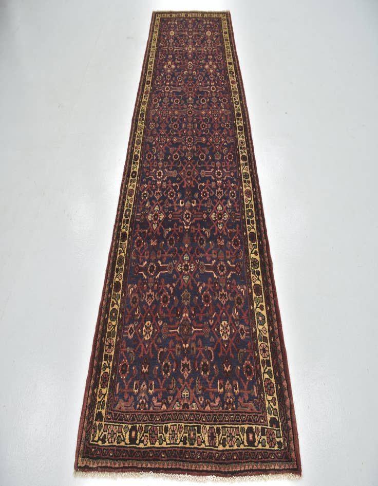 Detail image of 3' 8 x 10' 7  Hand Knotted Shahsavand Persian Wool Runner Rug