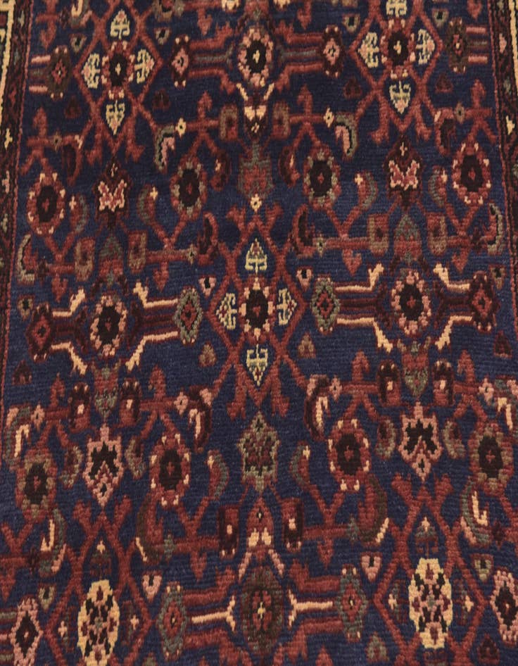 Detail image of 3' 8 x 10' 7  Hand Knotted Shahsavand Persian Wool Runner Rug