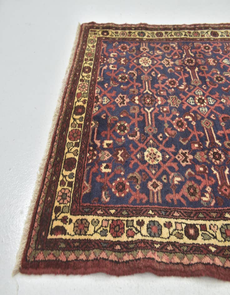 Detail image of 3' 8 x 10' 7  Hand Knotted Shahsavand Persian Wool Runner Rug