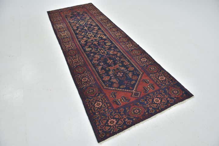 3' 7 x 10' 4 Hand Knotted Shahsavand Persian Wool Runner Rug