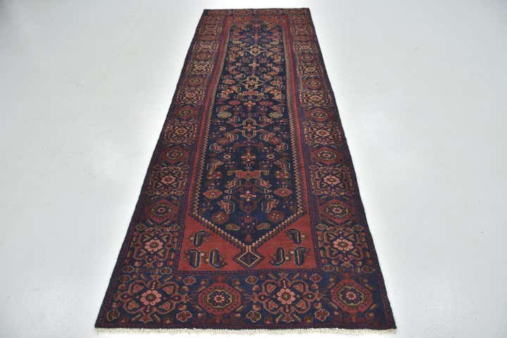 3' 7 x 10' 4 Hand Knotted Shahsavand Persian Wool Runner Rug