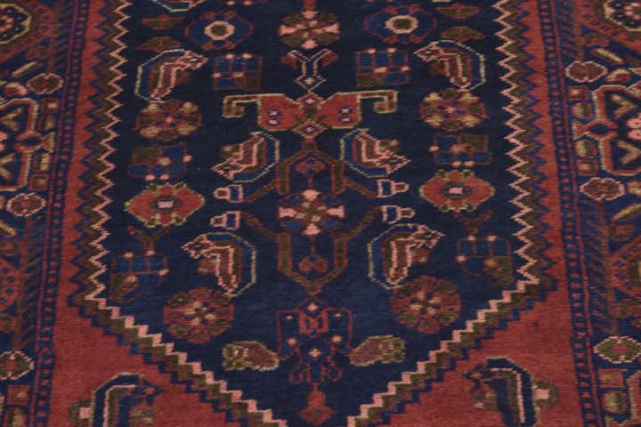 3' 7 x 10' 4 Hand Knotted Shahsavand Persian Wool Runner Rug