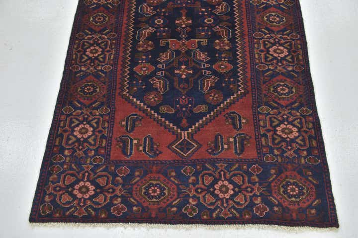 3' 7 x 10' 4 Hand Knotted Shahsavand Persian Wool Runner Rug