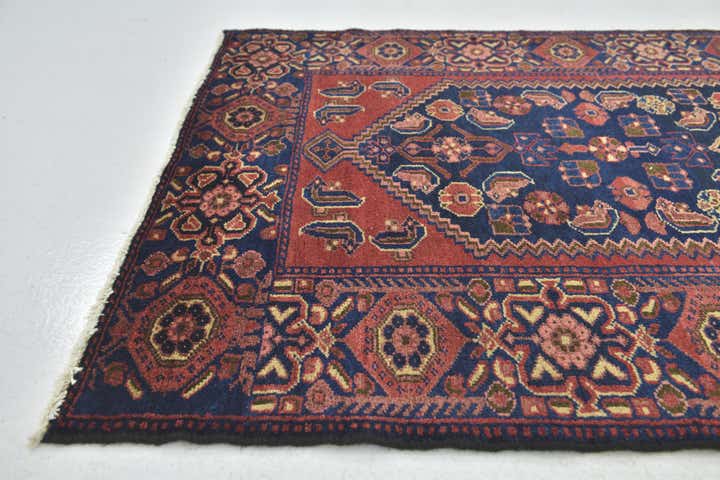 3' 7 x 10' 4 Hand Knotted Shahsavand Persian Wool Runner Rug