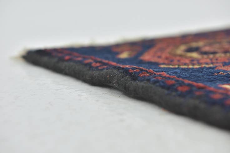 Detail image of 3' 7 x 10' 4 Hand Knotted Shahsavand Persian Wool Runner Rug