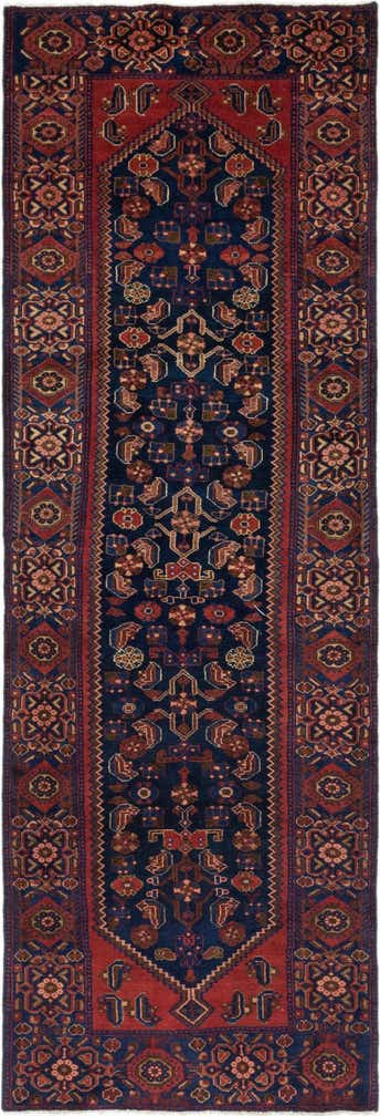 3' 7 x 10' 4 Hand Knotted Shahsavand Persian Wool Runner Rug